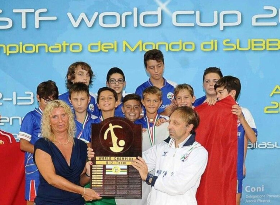 Premiazione mondiali di subbuteo squadra under