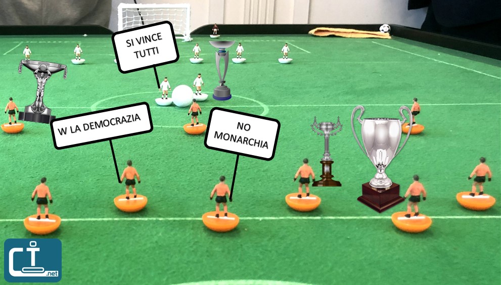 la democrazia del subbuteo