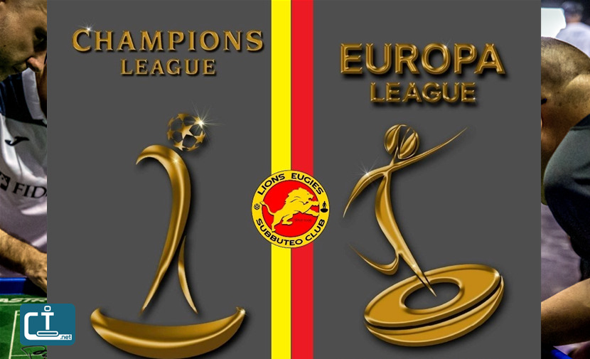 Champions League e Europa League Subbuteo calciotavolo