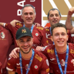 La F.lli Bari Reggio Emilia festeggia la vittoria della Coppa Italia FISCT 2026 al Palazzetto “Tiziano Ciotti” di Anagni.